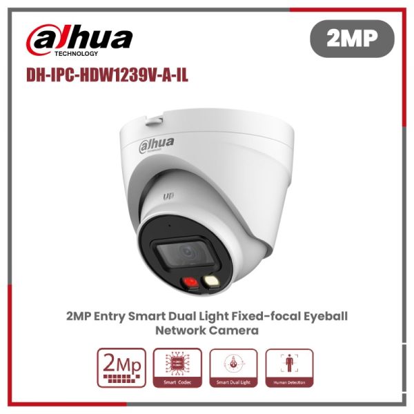 DH-T2A-LED 2MP Entry Full-color Fixed-focal Wi-Fi Eyeball Network Camera