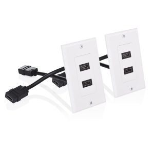 HDMI FACEPLATE TWO PORT